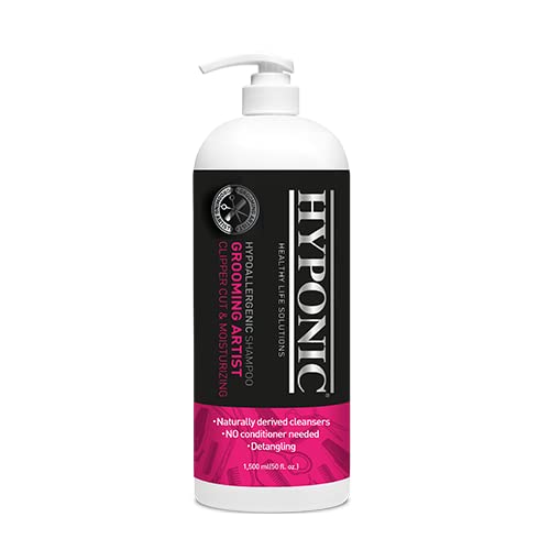 HYPONICGrooming Artist Shampoo - Hypoallergenic Pet Shampoo for Groomers (Clipper Cut & Moisturizing 1,500ml)