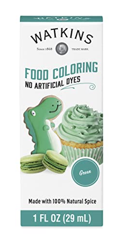 Image of Watkins Food Coloring Bottles, Green, 1 Fl Oz (Pack of 12)