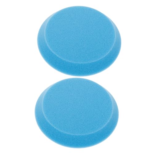 SUPVOX 2pcs Bowling Ball Polishing Sponge Blue Bowling Cleaning Pads Bowling Sanding Pads Cup for Bowling Accessories