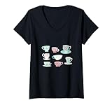 Funny Graphics On Tea Pot And Tea Cups Tea Shirt