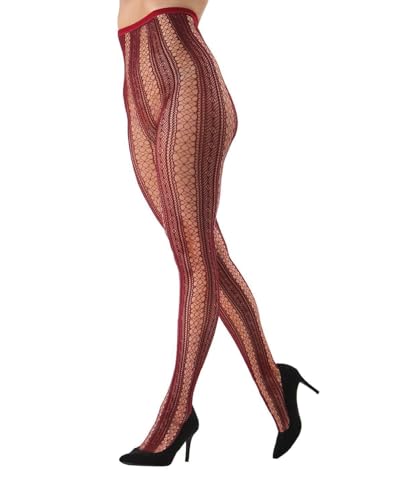 Image of MeMoi Epic Stripe Glamour Fishnet Tights