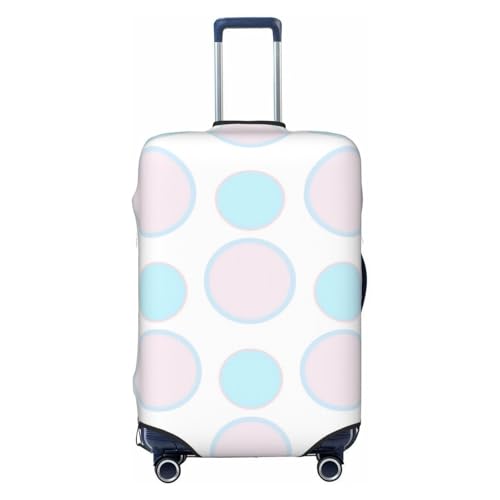 Multicolored-Geometric-Wallpaper-Of-The-Surface-Cute-Pastel-Col Luggage Cover, Protective Washable Suitcase Cover - Travel Fashion Elastic Suitcase Protector Small - Main Image