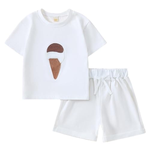 Toddler Baby Girls Clothes Short Sleeves T-Shirt Tops + Shorts Cute Summer Outfits Set