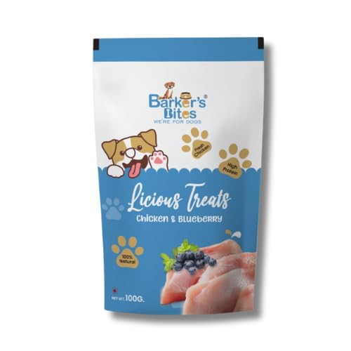 Barkers Bite Dog Treat Protein Chicken Chew Sticks for All Breads & Size Dogs and Puppies, Dog Treats - 100 gm (Blueberry Flavour) (B0CPMXV8QX) Amazon Price History, Amazon Price Tracker