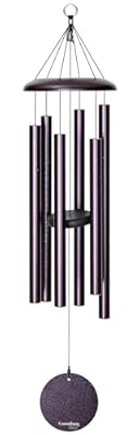 Corinthian Bells by Wind River - 36 inch Plum Wind Chime for Patio, Backyard, Garden, and Outdoor Decor (Aluminum Chime) Made in The USA