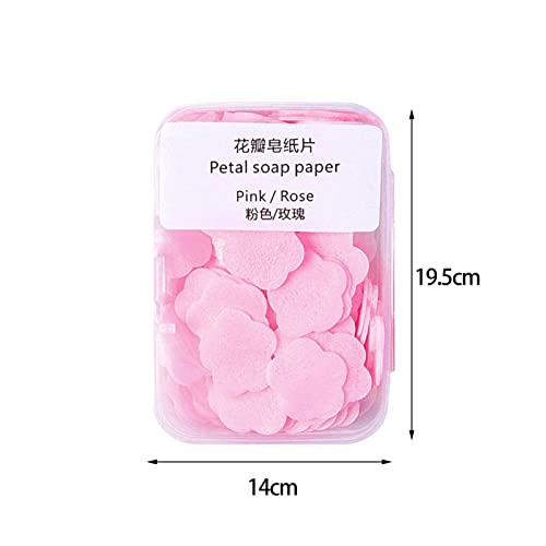 MERIGLARE Folhas de sabonete portátil pequenas 400x, flocos de de pétalas de flor descartáveis, supr