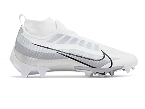 Nike Mens Vapor Edge Pro 360 Football Cleat, White/Black-Metallic Silver Sz11 #TOP1
