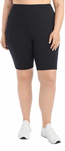 Danskin Women's High Rise Bike Shorts - Workout Shorts - Volleyball Shorts - Yoga and Dance, 2-Pack4