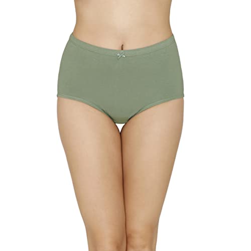 Image of Amante Solid High Rise Full Coverage Full Brief Panties (Pack of 3)