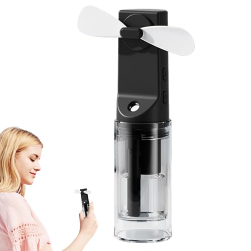 Generico Handheld Misting Fan, Personal Water Mist Cooling Device, Compact Fan for Travel, Outdoors, Hiking, Camping, Portable and Refreshing Cool Solution, 1.57x1.57x5.51 inches
