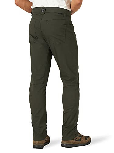 ATG by Wrangler Men's 5 Pocket Outdoor Pant, Peat, 40W x 32L2