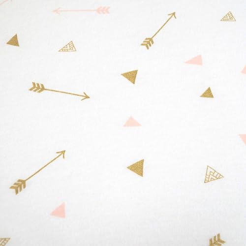 Image of American Baby Company 2 Pack Fitted Crib Sheets 52x28 inch, Feathers /Arrows | 100% Natural Cotton Crib and Toddler Bed Sheets, Soft, Breathable & Hypoallergenic, Gentle on Skin, Neutral for Boys & Girls