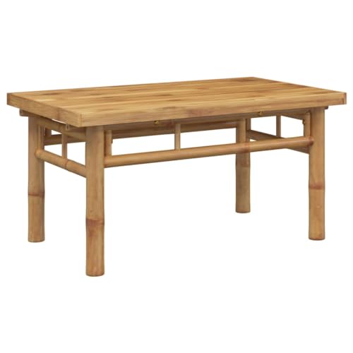 vidaXL Table Basse 70x40x35 cm Bambou, Table d'appoint, Bout de canapé, Table d'accent, Table de Salon, Table Centrale, Table d'extrémité, Table à thé