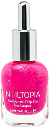 Nailtopia Bio-Sourced, Chip Free Nail Lacquer - All Natural, Strengthening Biotin and Superfood-Infused Polish - Chip Resistant Formula - Quick-Dry, Long Lasting Wear - Bird of Paradise - 0.41 oz