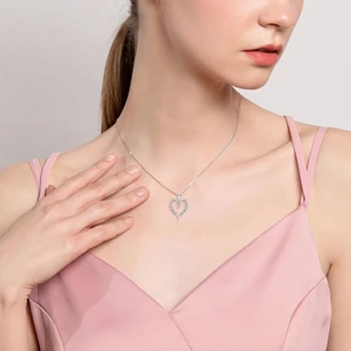 Heart Thorn Necklace 925 Sterling Silver - Gothic Barbed Wire Vintage Rose Heart Necklace for Women Man Punk Halloween Jewelry Gift2