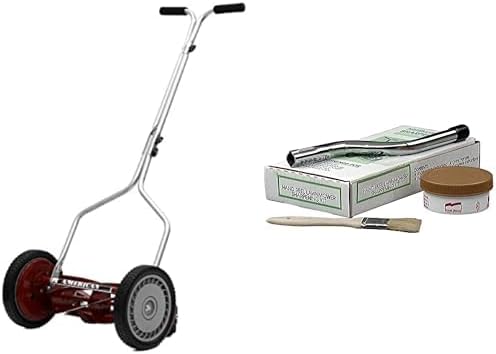 American Lawn Mower 1815-18 18-Inch 5-Blade Push Reel Lawn Mower with SK-1 Compound Sharpening Kit Bundle