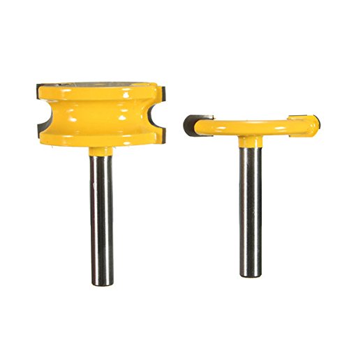2pcs 1/4 Inch Shank Canoe Flute and Bead Router Bits Set For
