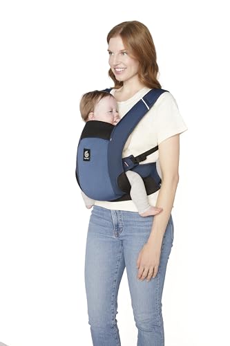 Ergobaby Away Travel Carrier for Babies & Toddlers (5.4-15.9 kg), 2-Position Back Carrier, Midnight Blue - Image 2