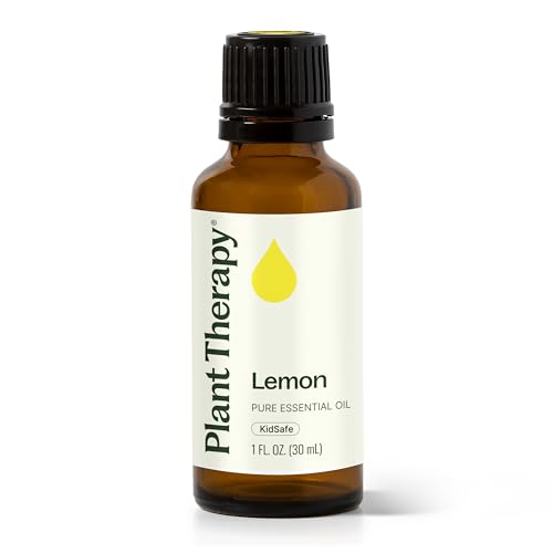 Plant Therapy Lemon Essential Oil 30 mL (1 oz) 100% Pure, Undiluted, Natural Aromatherapy, Therapeutic Grade