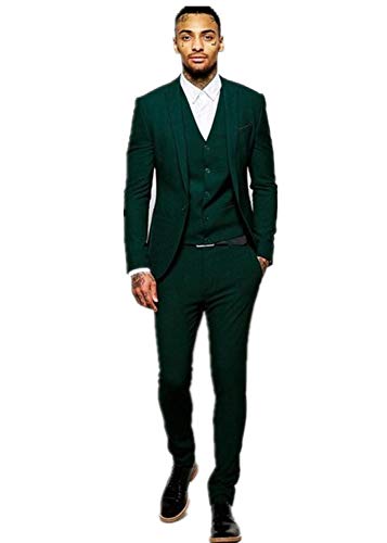 Smoking de marié vert HOTK costume chic pour mariages en plein air et soirées