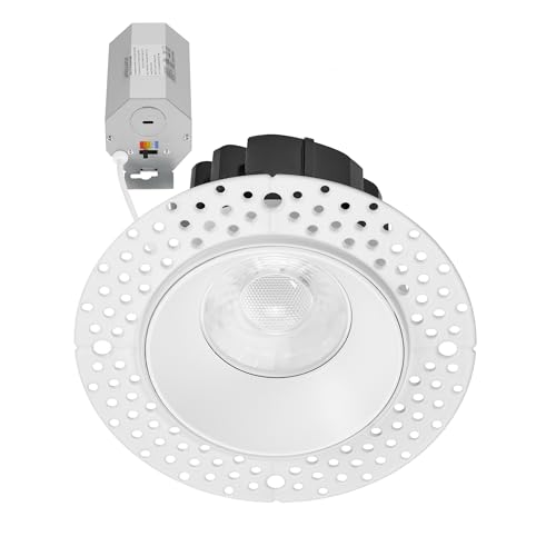 Maxxima 3" Slim Trimless Anti-Glare LED Downlight, 800 Lumens, 5 CCT