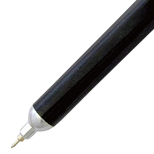 Image of Needle-point GRAND STANDARD OHTO, Black: Fine Leads Ballpoint Pen in Black with Anodised Aluminium Housing and a 0.7 mm Needlepoint Refill (Black)