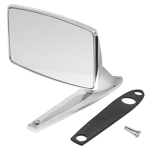 Outside Mirror Chrome Driver or Passenger Side For 1967-1968 Ford Mustang