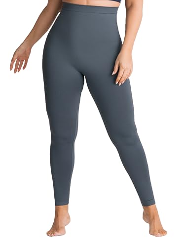 Image of SHAPERMINT High Waisted Tummy Control Compression Leggings for Women - Petite to Plus Size Womens Leggings Non See Through