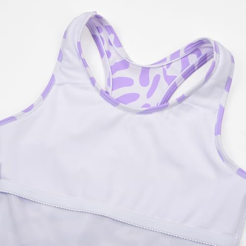 Image of Uhnice Girls Swimsuit Two Piece Tankini Swimwear with Boyshort