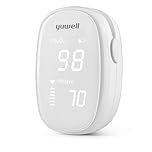 yuwell Pulse Oximeter | Blood Oxygen Monitor Finger Adults and Kids | Medical Grade, Ultra Light, Large LED Display, Light Blocking Design, Power Saving, Comfortable Touch