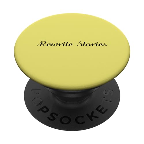 Rewrite Stories - Motivational Inspiration PopSockets Swappable PopGrip, Black