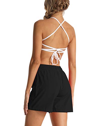 Rocorose Women's Board Shorts Quick Dry Drawstring Sports Summer Bottom Swim Shorts with Pocket3