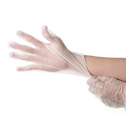 Industrial disposable gloves, plastic PVC material, 100 / box large size