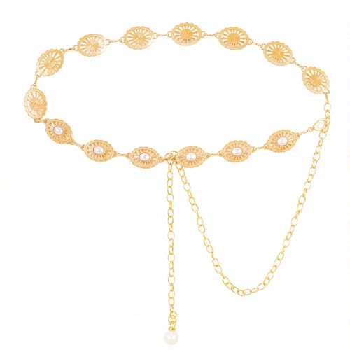 Western Belts for Woman, Gold Chain Belt, Gold Waist Chain, Silver Waist Chain