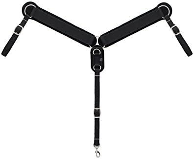 Weaver Leather Breast Collar with Airflex Technology Black/White