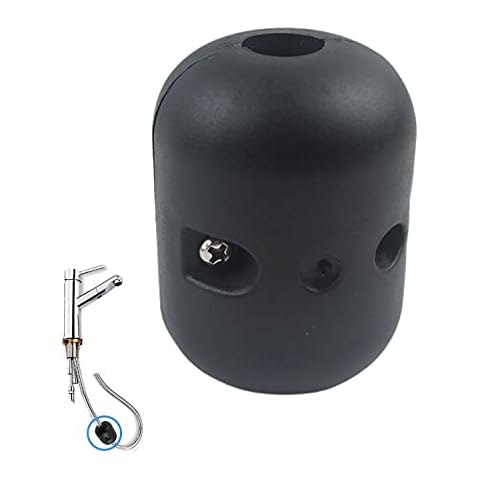 Proshopping 14.8oz/420g Kitchen Pull Down Faucet Hose Weight Ball, Basin Sink Pull Out Sprayer Gravity Heavy Ball, Faucet Weight Replacement Part Accessories -for Dia. 12MM &14MM Hose Universal, Black Cover