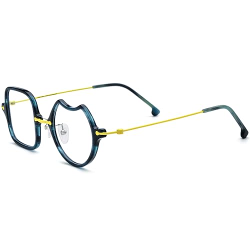 Image of FONEX Acetate Titanium Glasses Frame Men 2024 New Square Eyeglasses Spectacles Eyewear F85843
