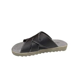 Max Ciabatta Uomo Aperta Classica Pelle Made in Italy Articolo 813