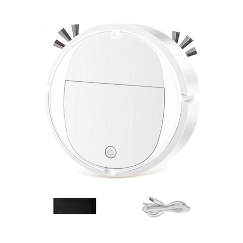 Qomcsrl Robot Aspirador Automático Recargable por USB Mini Portátil para el Hogar Máquina de Barrido Húmedo y Seco Color