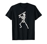 scheletro giocatore di baseball - homerun dinger batter graphic maglietta