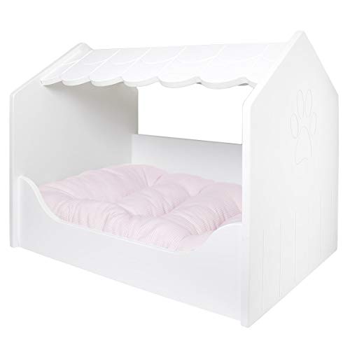 Hundebett aus Holz, Größe M Cover