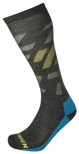 Men's T1 Ski Mid Eco Sock, Great for Skiing, Eco-Friendly & Sustainable, Medium Thickness, Cushioned Sole, 2 Pack2