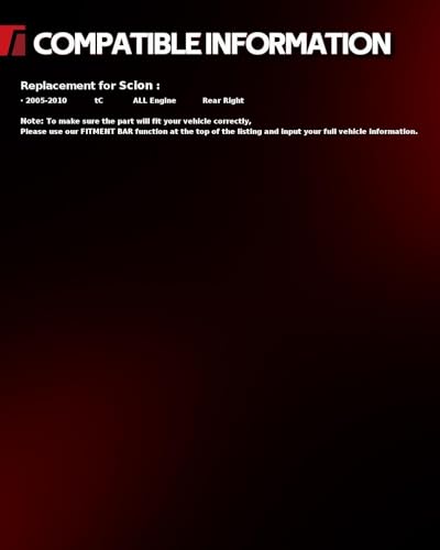 Image of Torchbeam Rear Brake Caliper Right for tC, Rear Right Caliper Replace # 19B2951