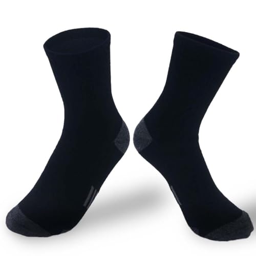 Mens Athletic Cushioned Crew Socks Multipack - Breathable Cotton Blend for Sports & Daily(One Size 8-14)3