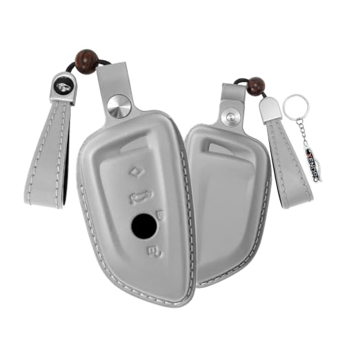 Funda para llave de coche BMW Serie 1 3 X5 carcasa gris compatible con mando G20 F40 F48
