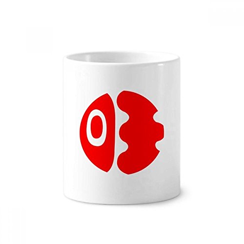 Tasse blanche en céramique 350ml porte-brosse à dents et pot à crayons avec motif chien