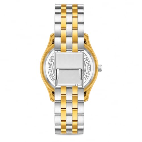 Image of Matrix Luxury Style Men's Analog Watch | Two Tone Chain Strap Watch with Day Date Feature | for Men & Boys