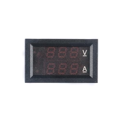 Image of 3 Pack 0.28 inch Digital Voltmeter Ammeter DC 100V 10A Amp Voltage Current Meter Tester 3 Bits Blue + Red Dual LED Display Panel with Connect Wires
