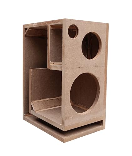 Image of NRS AUDIO 6 /6.5 in & 4 in & 2 in Tweeter [Left Side] L Port Car Subwoofer Speaker Box