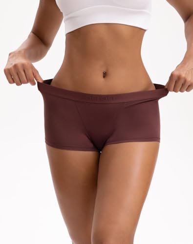 Women's Boyshorts Underwear Moisture Wicking Boxer Briefs Bamboo Viscose Soft Stretch Panties 3 Pack2